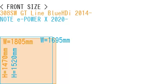 #308SW GT Line BlueHDi 2014- + NOTE e-POWER X 2020-